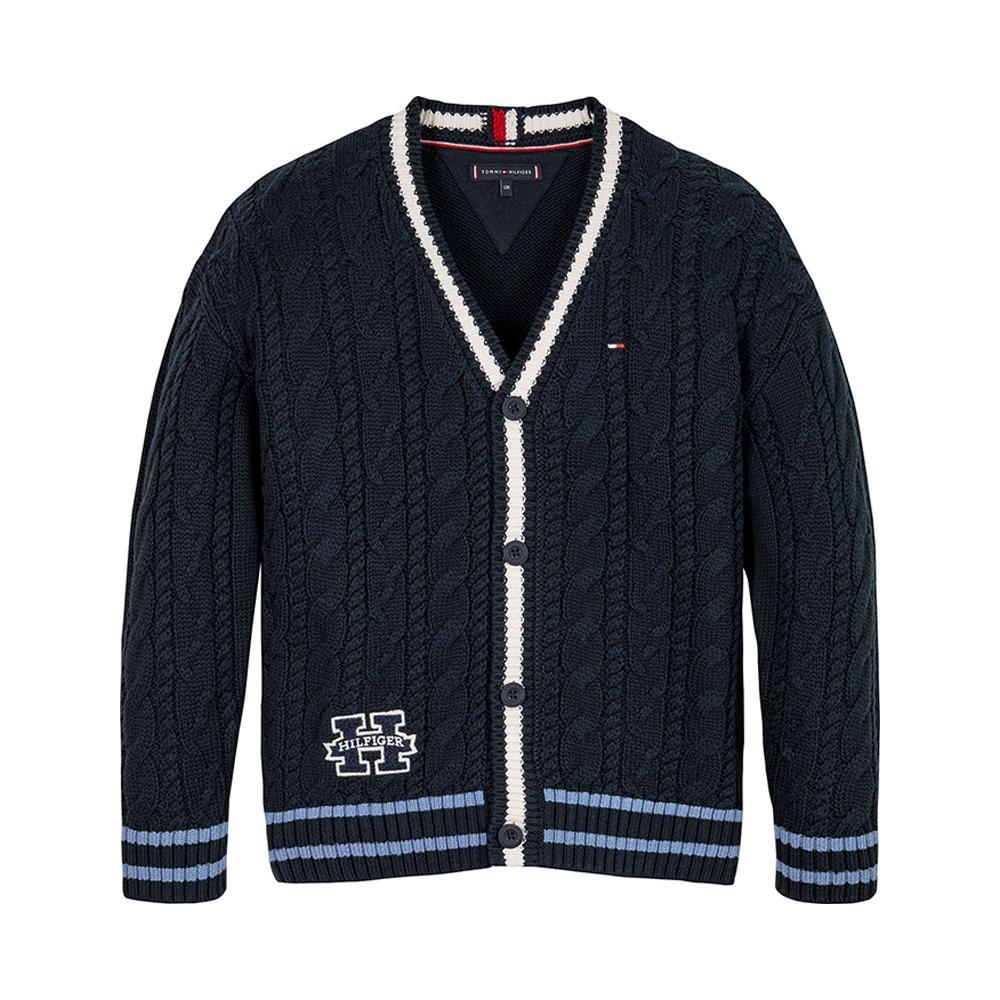 tommy hilfiger cardigan tommy hilfiger. blu - foto 1