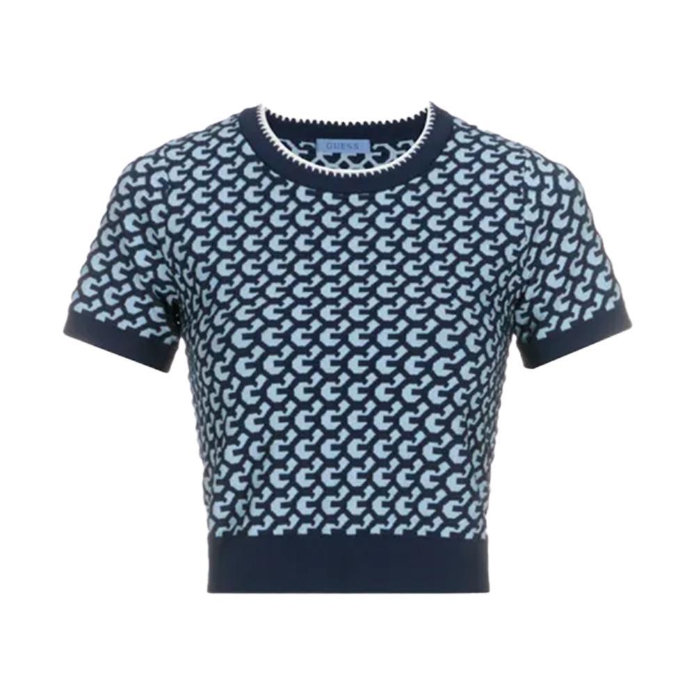 guess maglia guess. blu/celeste - foto 1