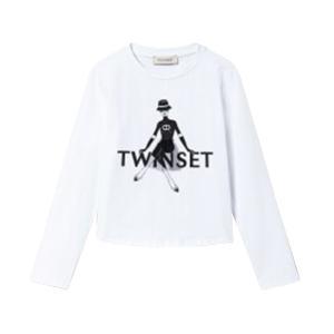 T-shirt twinset. bianco