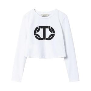 T-shirt twinset. bianco