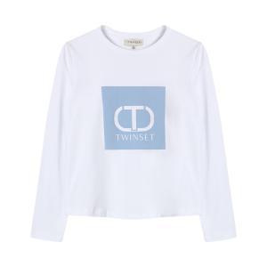 T-shirt twinset. bianco