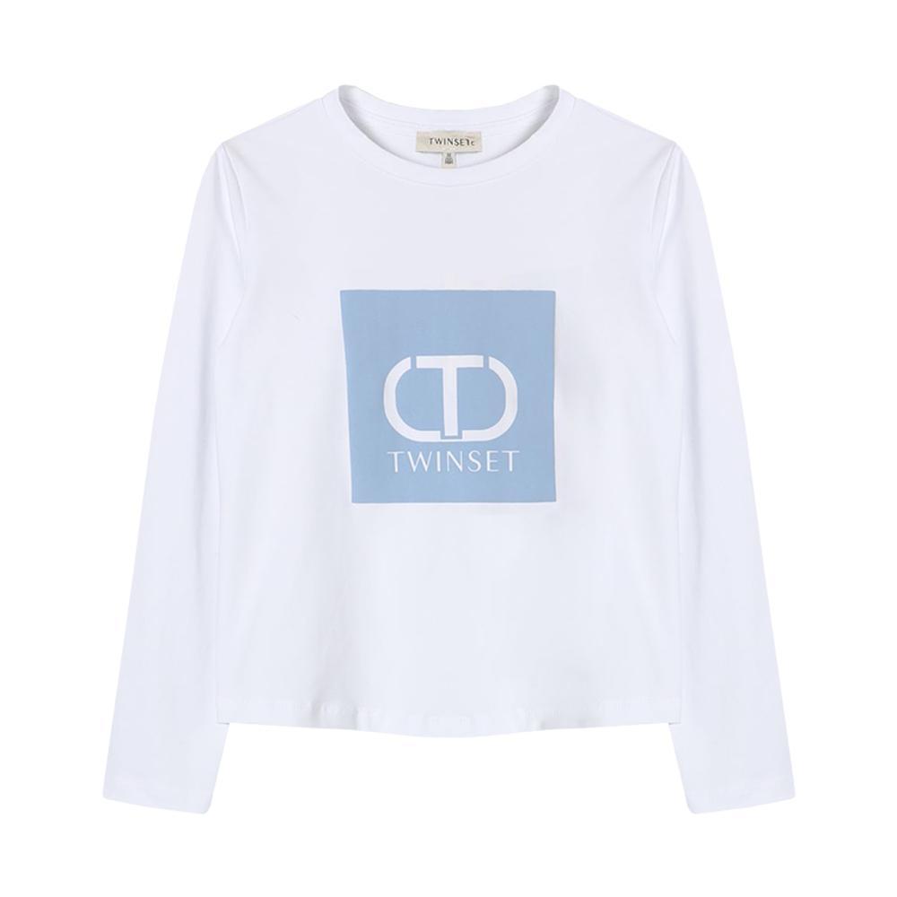 twin set t-shirt twinset. bianco