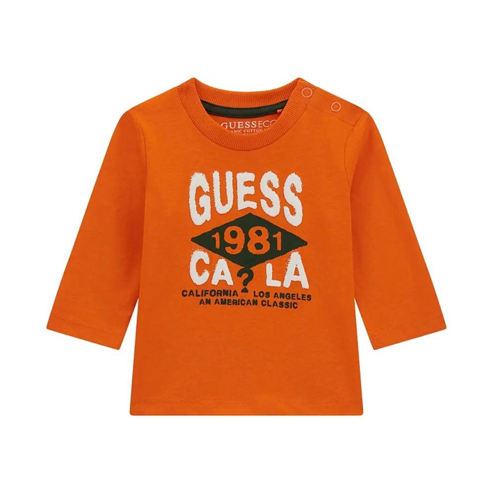 guess t-shirt guess. arancio - foto 1