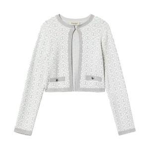 Cardigan twinset. bianco